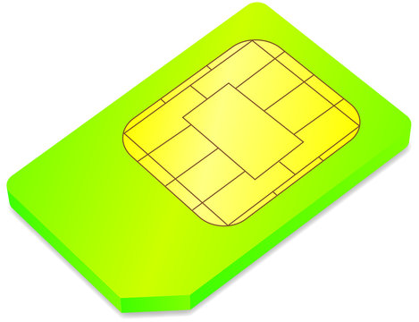 SIM Karte gr&uuml;n