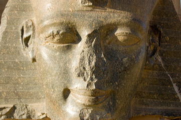 Granite face of Pharaoh Ramses II