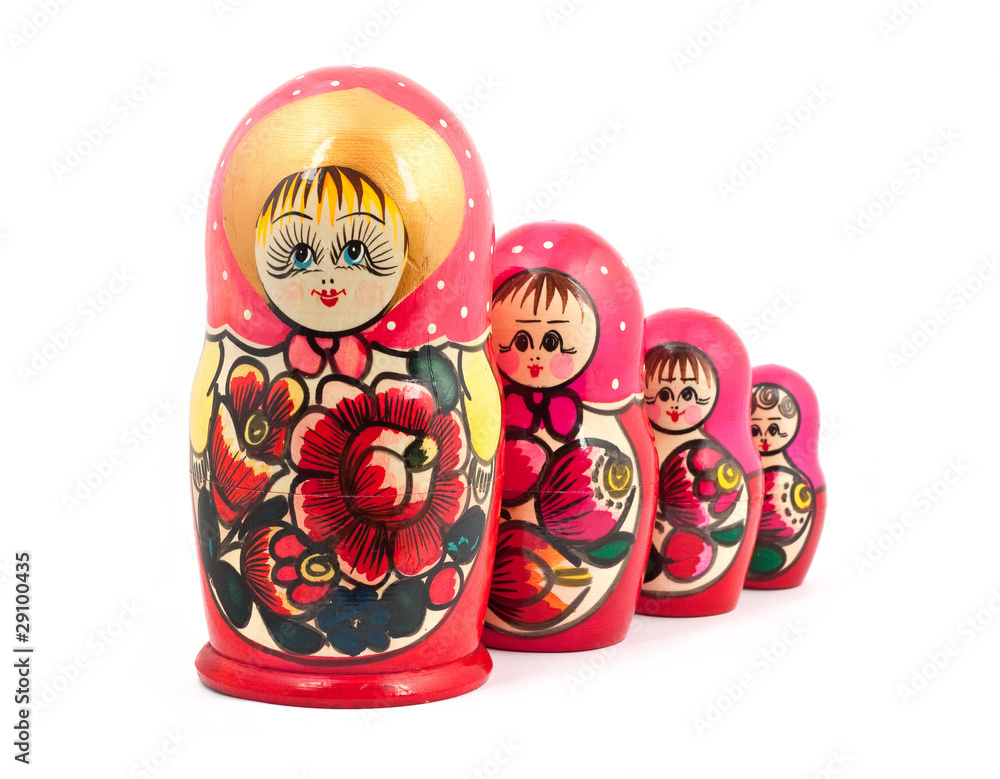 Wall mural Russian Dolls