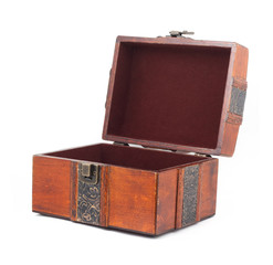 Treasure Chest. Isolated on a white background