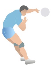 Volleyball. Vector