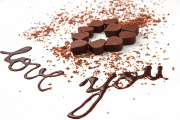 Heart shape chocolates