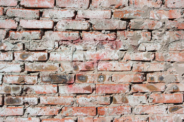 Old boiler house brick wall