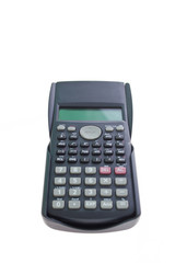 Scientific calculator on white background