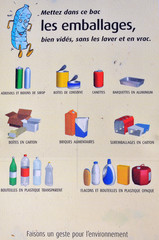 recyclage d&eacute;chets poubelle emballages