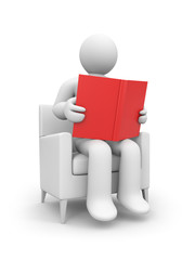 Person read the book