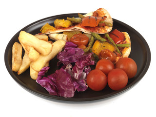 Vitabella Pizza with Chips and Salad