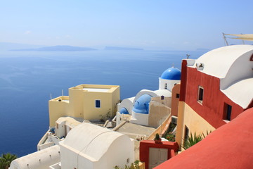 Fototapeta na wymiar Kolory Santorini - Cyklady - Grecja