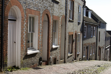 Keere Street in Lewes. East Sussex. England