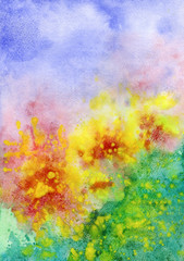 Abstract background, watercolor