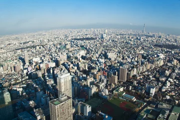 Zelfklevend Fotobehang Tokyo, vue d'en haut - Japan © Delphotostock