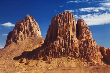 Fotobehang Rocks in Sahara Desert, Hoggar mountains, Algeria © Dmitry Pichugin