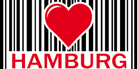 Barcode I love Hamburg