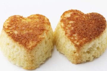 Two heart cupcakes