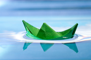 Green boat