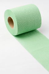 Toilet paper isolated on white