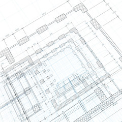 Fototapeta premium Architecture blueprint