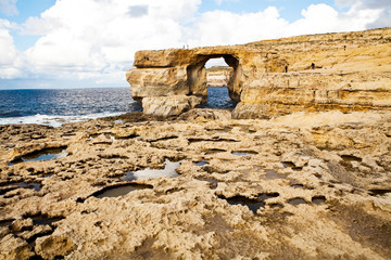 Natural rock arch Azure Window, Gozo