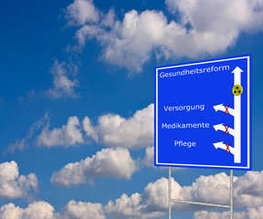 Gesundheitsreform, Schild