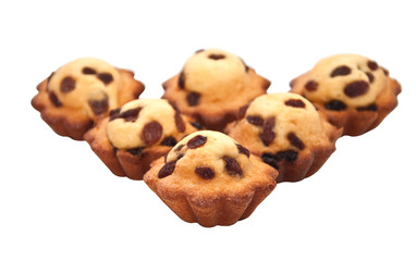 cupcake isolated on a white background.