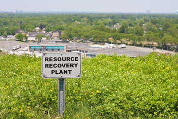 Recovery Recycling Plant Sign