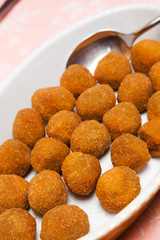 Italian appetizer: fried olive ascolana
