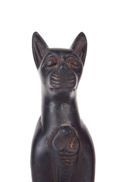 Black Egyptian cat, fragment
