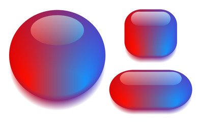 Color glass button set