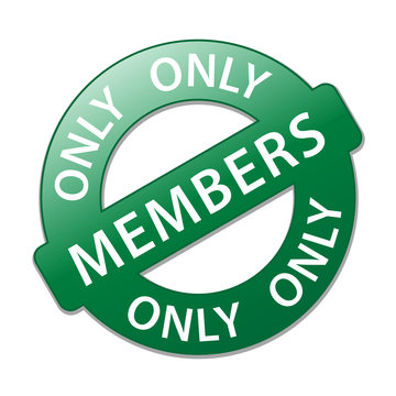 " Members Only " Stamp (label register online subscribe)