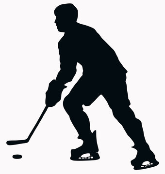 Sport Silhouette - Ice Hockey Player