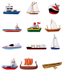 Fototapeta premium cartoon boat icon