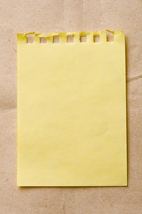 Sheet isolated on paper background