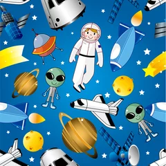 Poster naadloos ruimtepatroon © notkoo2008
