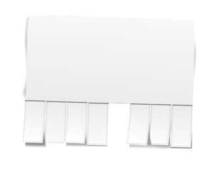 Blank advertisement