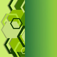 Stylish green banner. Vector illustration