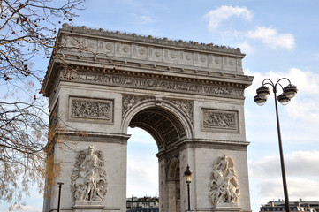 Fototapeta na wymiar Arc de Triomphe de Paris