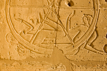 Crushed by Chariot wheel, Ramesseum