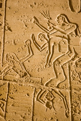 Fototapeta na wymiar Fighting Victory, Kadesz. Ramesseum