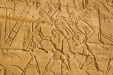 Fighting with Shields, Ramesseum, Luxor