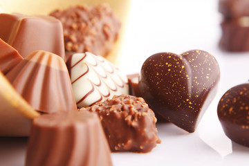 Chocolate hearts for valentine's day
