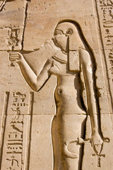 Cleopatra hieroglyphic carving