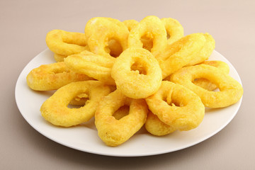 assiette de calamars frits