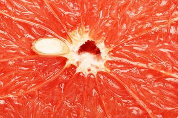 Red grapefruit cut texture