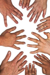 Fototapeta premium hands on a table