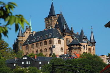Fototapeta na wymiar Sachsen-Anhalt, Harz, Wernigerode, Schloss,