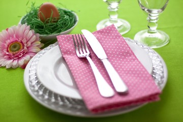 Easter table setting