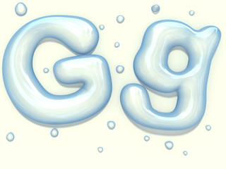 Water blob font