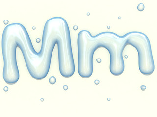 Water blob font