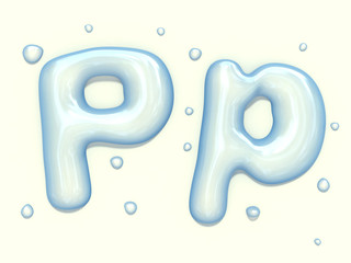 Water blob font