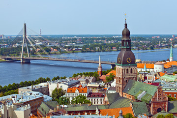 Riga, Latvia - obrazy, fototapety, plakaty